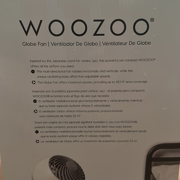 Brand New WOOZOO Globe Fan - Picture 2 of 2